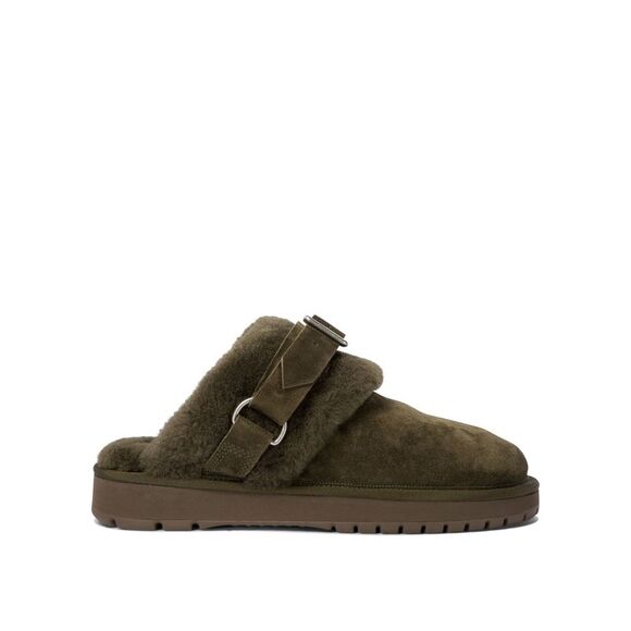 Elegant Mini Suede Slippers with Soft Fur Lining - Picture 1 of 4